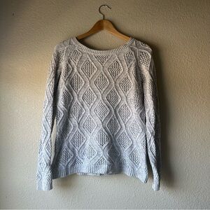Sonoma 🤍 Light Blue Diamond Knit Women's Sweater